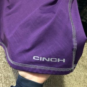 Cinch stretch fleece shirt